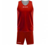 Ensemble maillot et short réversible enfant Givova Rouge 2XS
