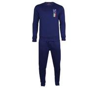 givova Tuta Italia 100 in Felpa Ensemble Sportif, Bleu, S Homme