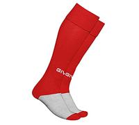 GIVOVA Homme Chaussettes Bas de football, Rouge, 40 EU
