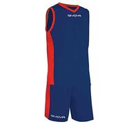 GIVOVA Homme Power basketball jerseys, Bleu/Rouge, S EU
