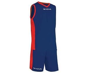 GIVOVA Homme Power basketball jerseys, Bleu/Rouge, S EU