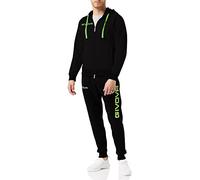GIVOVA Homme Survêtement Roi Combinaison, noir/vert fluo, M EU