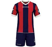 Givova, kit catalano mc, bleu/rouge, L