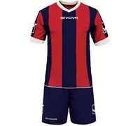 Givova, kit catalano mc, bleu/rouge, M