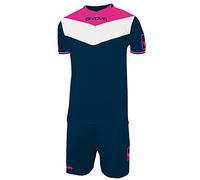 Givova, kit champ fluo, bleu/fuxia fluo, 2XS