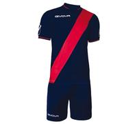 Givova Plate Short Sleeve Set Rouge,Bleu XL Homme
