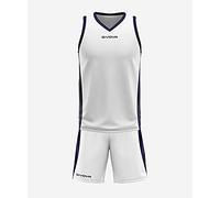 givova Power Tenue de Basket L Multicolore (Bianco/Blu)