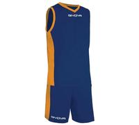 givova KIT Power Interlock BLU/Arancio TG. XL