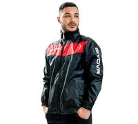 GIVOVA Mixte Pluie Bouclier Blouson, noir/rouge, M EU