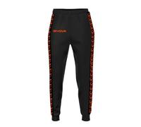 GIVOVA Pantalon Tricot Band Nero/Arancio Fluo TG. M