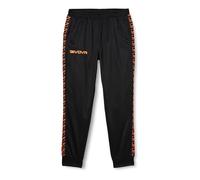 GIVOVA Pantalon Tricot Band Nero/Arancio Fluo TG. XL