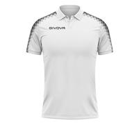 GIVOVA Polo Club, Blanc/Noir, M