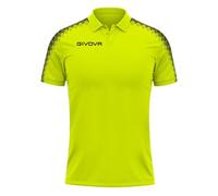GIVOVA Polo Club, Jaune Fluo/Noir., XXL
