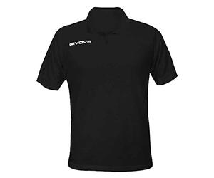 Givova Polo en Coton Piquet D'ÉTÉ Noir SZ. XL