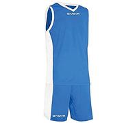 GIVOVA Power Tenue de Basket, Homme, Power, Multicolore (Azzurro/Bianco)