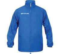 Givova Veste imperméable enfant unisexe Basico 100% polyester Capuche amovible Bleu clair XXS