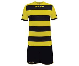 Givova Rugby Short Sleeve Set Jaune,Noir S Homme