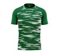 GIVOVA Shirt Pixel, Vert/Blanc, XXL Mixte