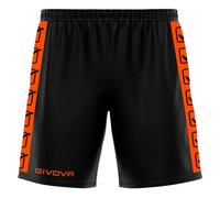 Givova Short à poly bande Orange M