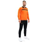 Givova, survêtement givova un full zip, orange/noir, XS