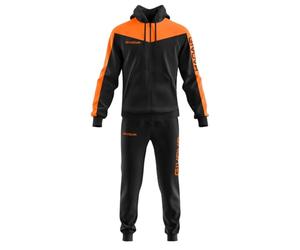 GIVOVA Survêtement Rome à Capuche POLARFLEECE Noir/Orange Taille 4XS