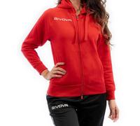 Givova Sweat à capuche zippé King enfant Rouge XS