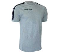 Givova T-shirt Cotton Band à manches courtes Homme Gris S