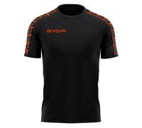 Givova T-shirt à poly bande Noir Taille M