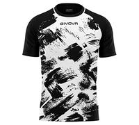 GIVOVA T- Shirt Art Interlock, Blanc/Noir, L Mixte