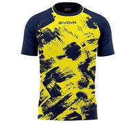 GIVOVA T- Shirt Art Interlock, Jaune/Bleu, XL Mixte