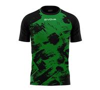 GIVOVA T- Shirt Art Interlock, Vert/Noir, XL Mixte