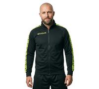 Veste de survêtement tricot à bande Givova Jaune 2XL