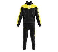 GIVOVA Tuta Roma Con Cappuccio Polarfleece survêtement, Noir/Jaune, L Unisex