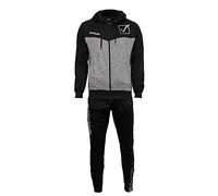 GIVOVA Tuta VISA Melange Con Cappuccio POLARFLEECE Nero/Grigio Scuro Melange TG. 5XL
