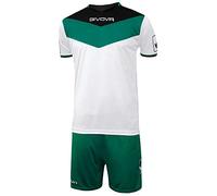 GIVOVA Unisex - Adulte Champ Kit Football, Noir/Vert, L EU