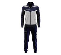 GIVOVA Visa Luxury survêtement, Gris chiné Clair/Bleu, 4XL Unisex