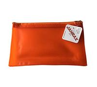 givré Orange Trousse 20,3 x 12,7 cm - voir à travers Exam clair translucide