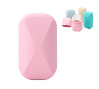 Givrée Cube - Une peau sans défauts, Cube visage givré, massage glacé réutilisable, soin visage rafraîchissant, réduit pores, apaise, tonifie, améliore élasticité peau (pink)