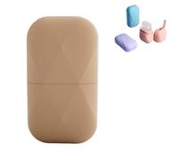 Givrée Cube - Une peau sans défauts, Cube visage givré, massage glacé réutilisable, soin visage rafraîchissant, réduit pores, apaise, tonifie, améliore élasticité peau (Beige)