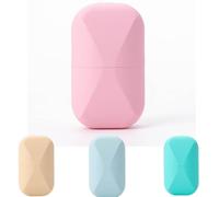 Givrée Cube - Une peau sans défauts, Cube visage givré, massage glacé réutilisable, soin visage rafraîchissant, réduit pores, apaise, tonifie, améliore élasticité peau, anti-poches, Rose