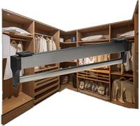 GIVROLDZ Portemanteau Armoire Garde-Robe Extractible, Support Tringle Penderie Porte Pantalon Coulissant Dressing,700mm