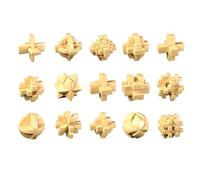 GIWFBQTR 15Styles/Ensemble Lu Ban Lock Jouet en Bois IQ Casse-Tête Jouet Éducatif pour Enfants Enfants en Plastique Déverrouiller Adulte