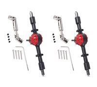GIWFBQTR 2 Ensemble D'Essieu de Pont Arrière en Métal avec Engrenage en Acier pour D12 B14 B24 B16 B36 C14 C24 C34 C44 Pièces de Mise à Niveau de Voiture RC, Noir