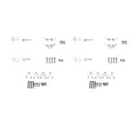 GIWFBQTR 2Ensemble Le Plat D'Amortisseur de Bras Oscillant de Tasse de Direction de Pièces de Métal Réglé Une Placé pour la Voiture de P929 P939 K969 K979 K989 K999 K999 Argent
