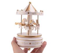 GIWFBQTR 2X Boîte à Musique Allez Boîte à Musique Ronde Décorations de Chambre Rotatif Liquider Boîte à Musique Meilleurs Cadeaux Cadeau pour Garçons Filles D