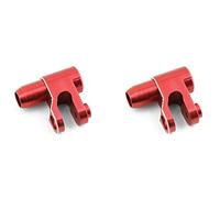 GIWFBQTR 2X Bras de Servo de de Servo de Direction en Alliage D'Aluminium pour 1/5 Xmaxx 6S 8S Pièces de Mise à Niveau de Camion Monstre Télécommandée, Rouge