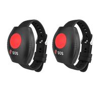 GIWFBQTR 2X Montre-Bracelet Transmetteur de Télécommande Type de Montre Bouton D'Appel Télécommande Sans Bouton D'Urgence SOS 433 MHz