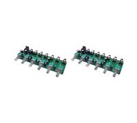 GIWFBQTR 2X Table de Mixage de Distributeur Audio de MéLangeur StéRéO 6 Voies avec Contrôle de Volume IndéPendant DC5-24V 1 PièCe SéRie 6 EntréEs 1 Sortie