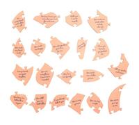 GIWFBQTR 32 Pièces pour Vous Dire Pourquoi Je Vous Aime - Puzzle en Forme de Cœur en Bois, comme Illustré. Cadeau de Puzzle d'anniversaire en Bois pour Femme, Mari, Petite Amie