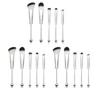 GIWFBQTR 3X Pinceaux de Maquillage en Perles Perles de Silicone Maquillage DIY Pinceaux CosméTiques Kit de Pinceaux en Perles pour le Bricolage